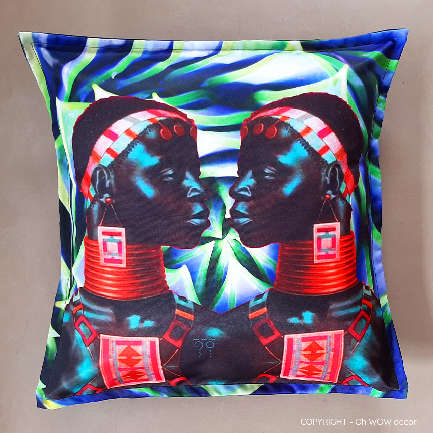 Spiral succulent Ndebele Tretchikoff Spiral Succulent Ndebele Scatter Cushion Covers, oh wow, decor, tretchikoff, africa, traditional